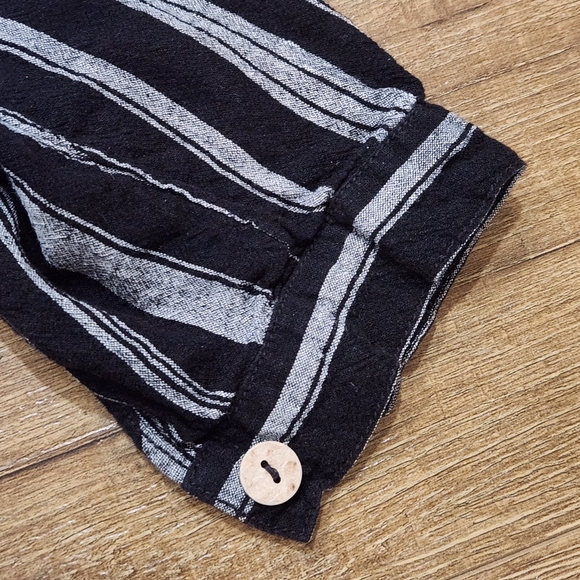 Free People We The Free Summer Breeze Linen Button Overiszed Tunic Small Boho - Picture 9 of 10